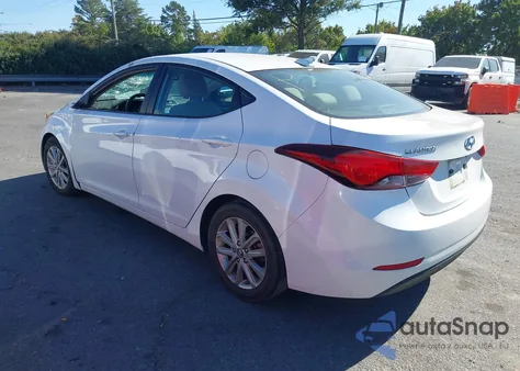 2016 Hyundai Elantra Se из США, поврежденный, VIN 5NPDH4AE7GH655815